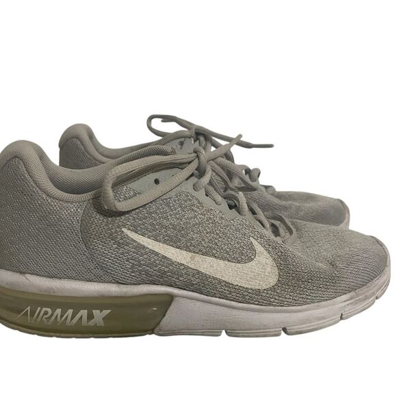Nike Air Max Sequent 2 Pure White Grey Women's Running Shoes Size 7.5 US - Picture 2 of 15